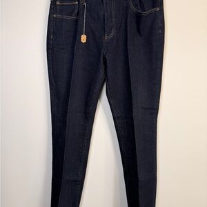 Men's Dark Blue Straight Jeans